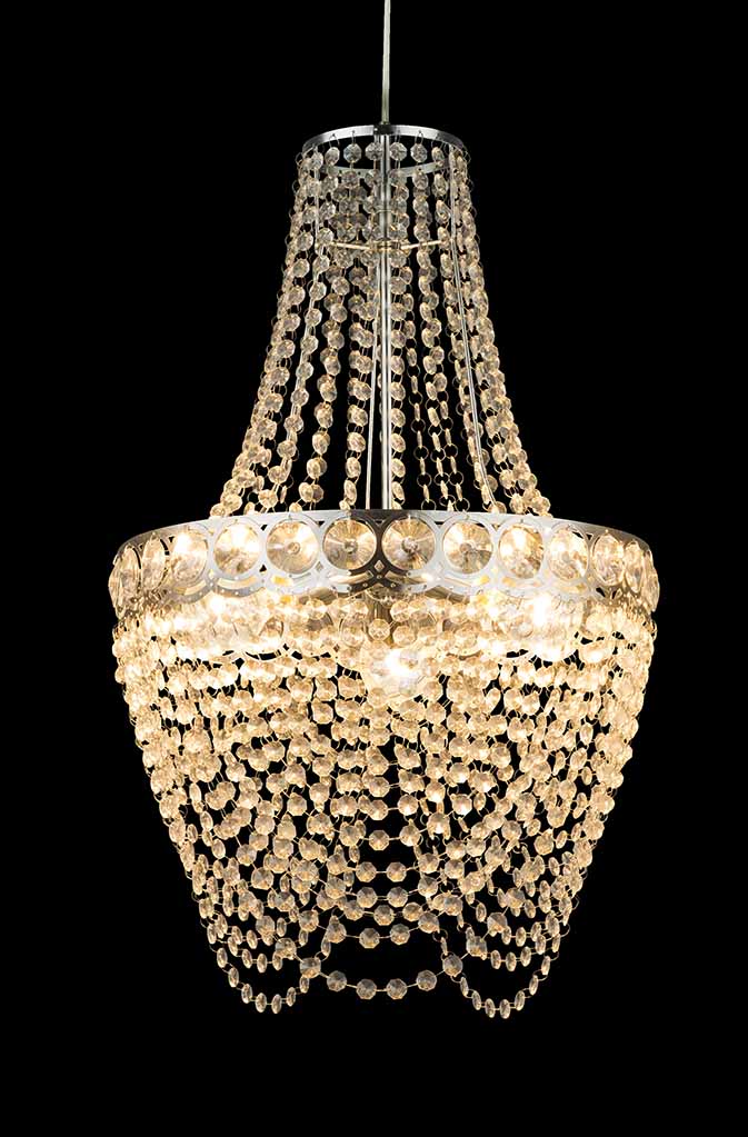 Suspension classique en métal chromé Globo Stromboli – Image 3