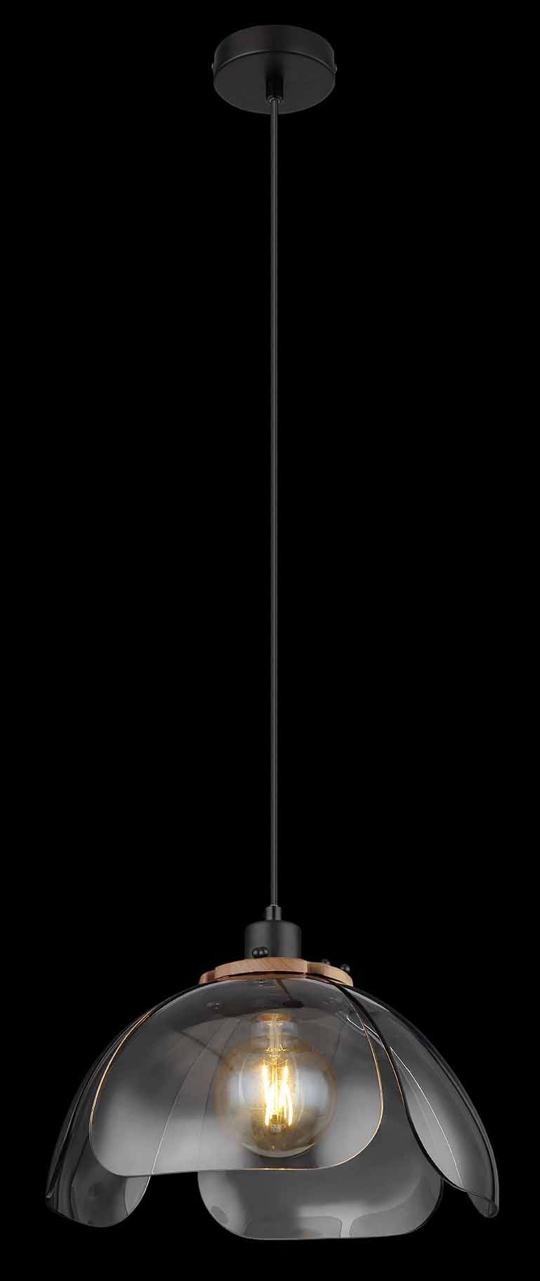 Suspension classique en métal noir Globo Dawar – Image 3