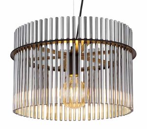 Alternative view of Suspension classique en métal noir Globo Gorley