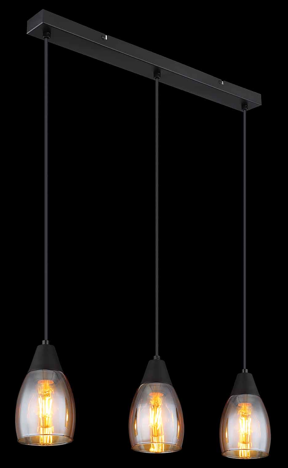 Suspension classique en métal noir Globo Reid – Image 4