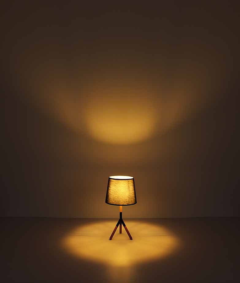 Suspension classique noire en métal et tissu Globo Kikki – Image 4