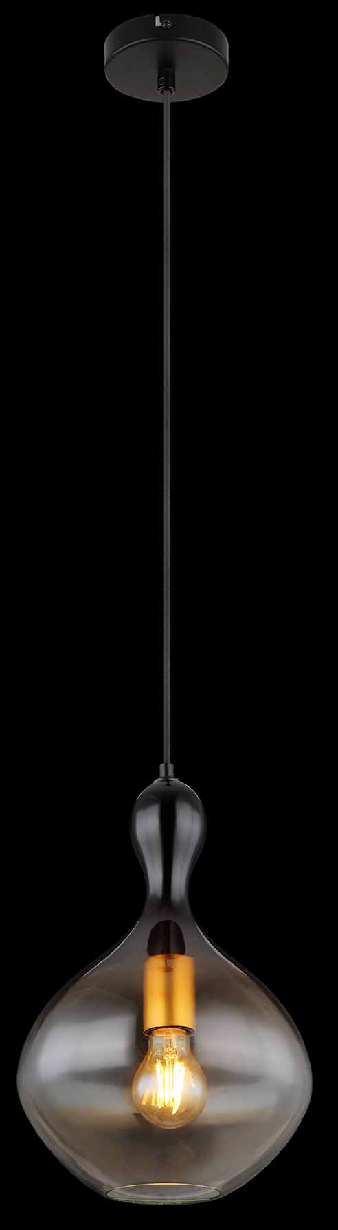 Suspension classique noire en métal Globo Aladdin – Image 3