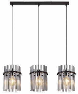 Alternative view of Suspension classique noire en métal Globo Gorley