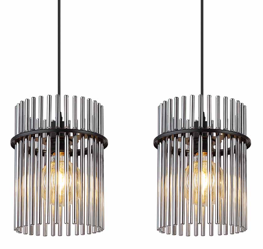 Suspension classique noire en métal Globo Gorley – Image 3