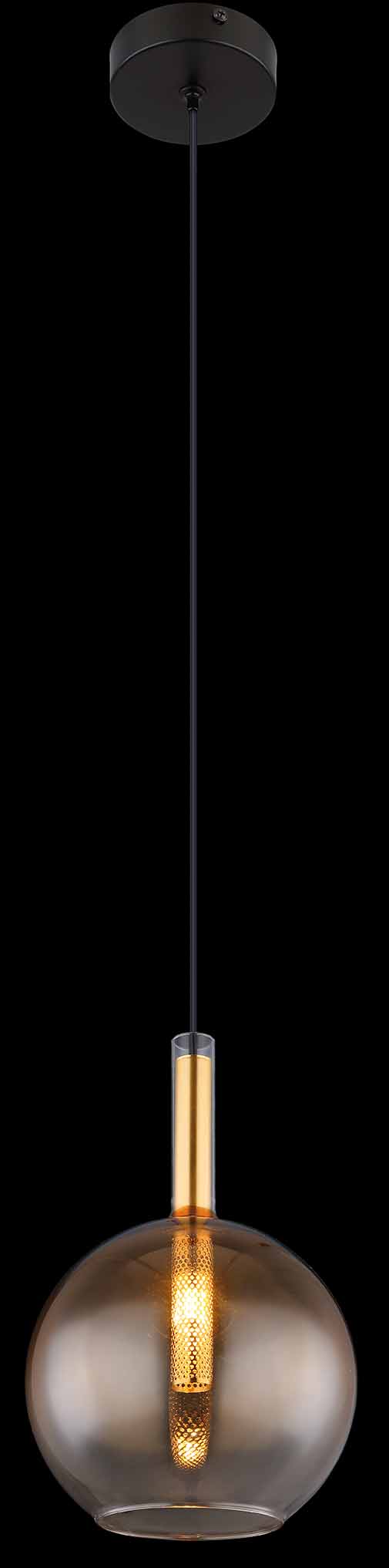 Suspension classique noire en métal Globo Lopusa – Image 3