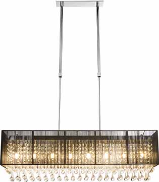 Suspension classique rectangulaire en chrome Globo Bagana – Image 2