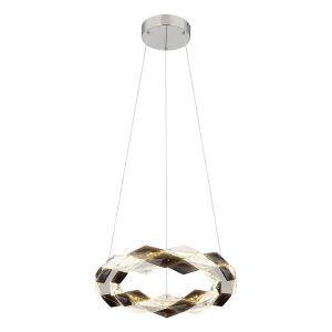 suspension-cristal-acrylique-forme-de-couronne-chrome/gris-fumé-globo-karilion-67318h