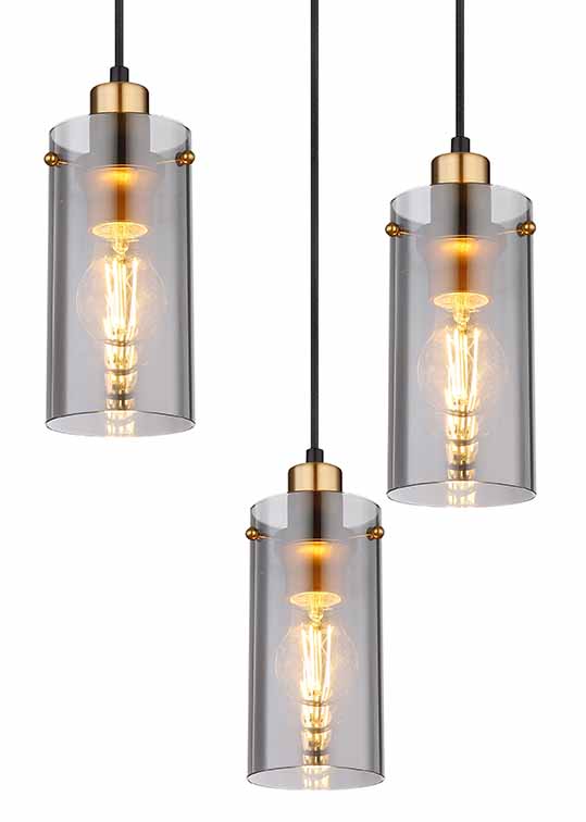 Suspension cylindrique classique noire Globo Fanni – Image 3