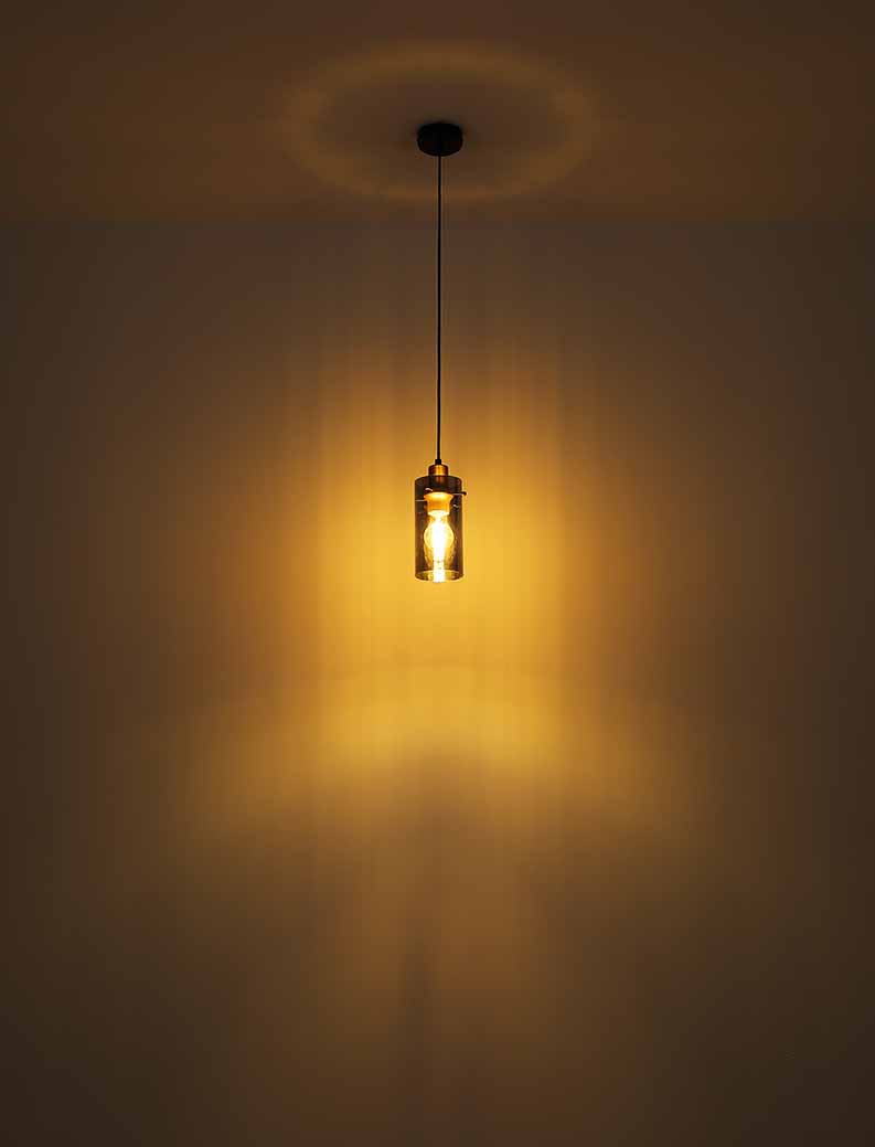 Suspension cylindrique classique noire Globo Fanni – Image 4