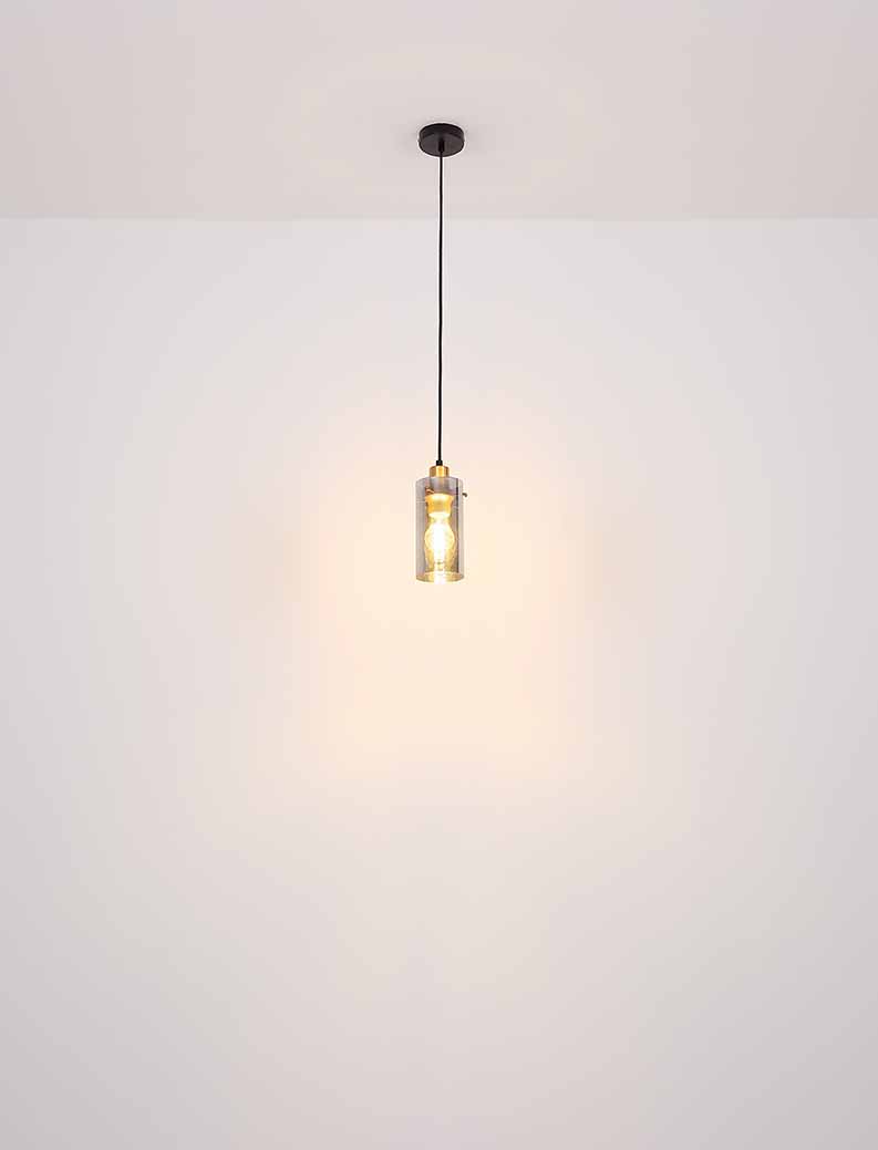 Suspension cylindrique classique noire Globo Fanni – Image 5