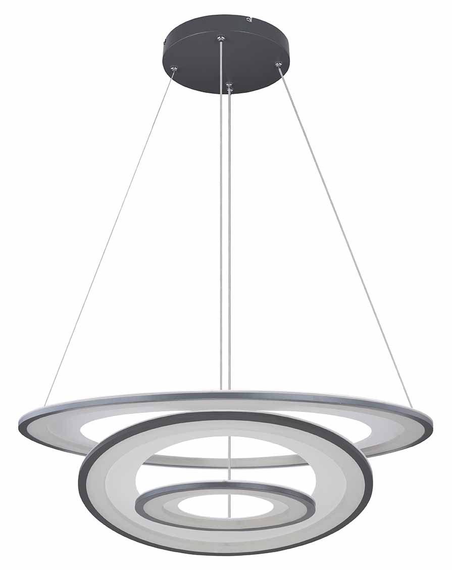 Suspension design anthracite construction à anneaux Globo Torrelle – Image 2