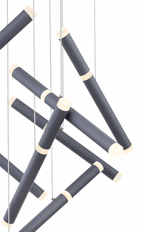 Suspension design anthracite construction de barres Globo Kelsy – Image 2