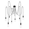 suspension-flexible-8-lumières-noir-globo-oliver-a110-8