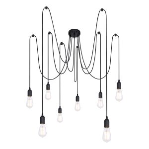 suspension-flexible-8-lumières-noir-globo-oliver-a110-8