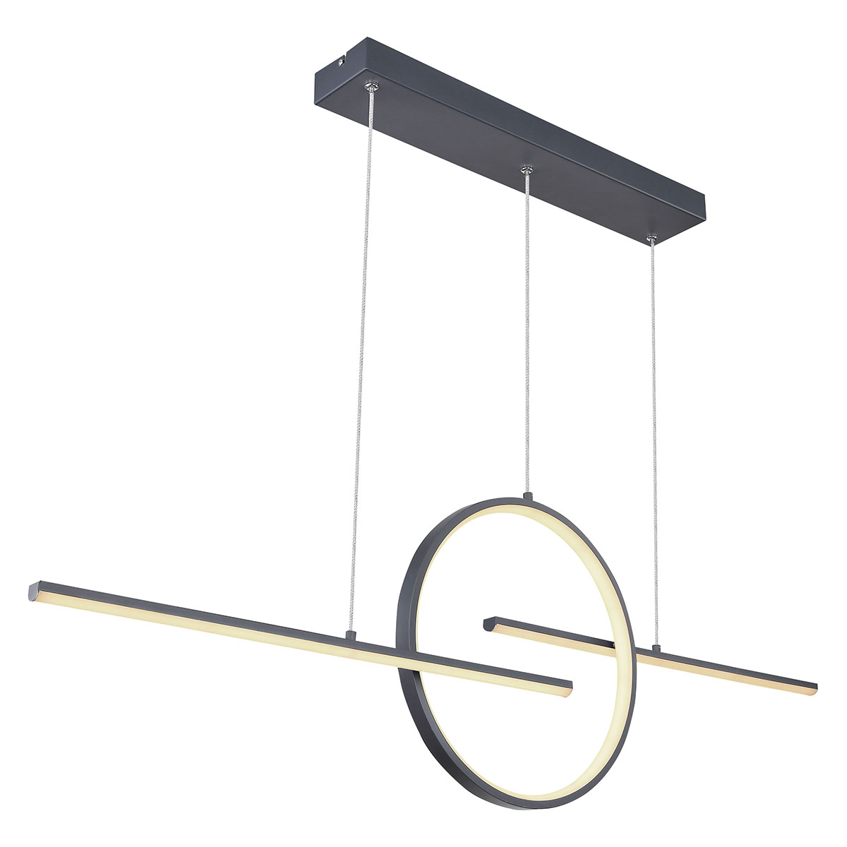 suspension-géométrique-grise-télécommande-globo-barral-67121-50g