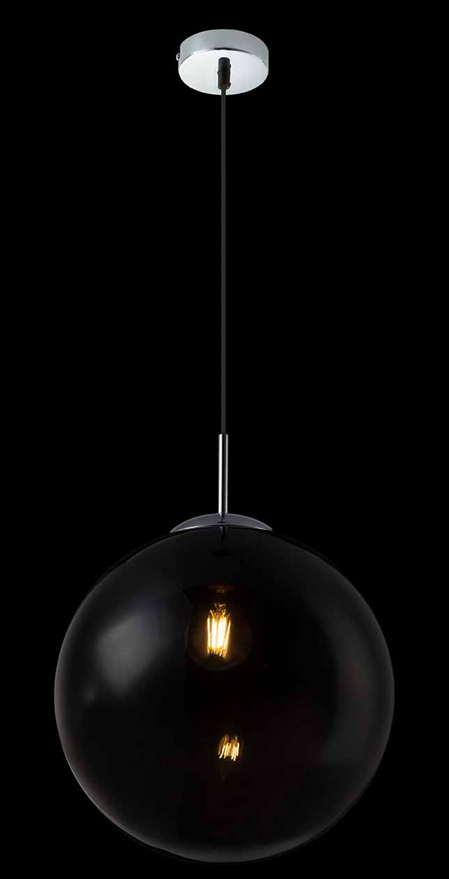 Suspension moderne boule en chrome Globo Varus – Image 3