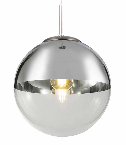 Suspension moderne boule en nickel Globo Varus – Image 3