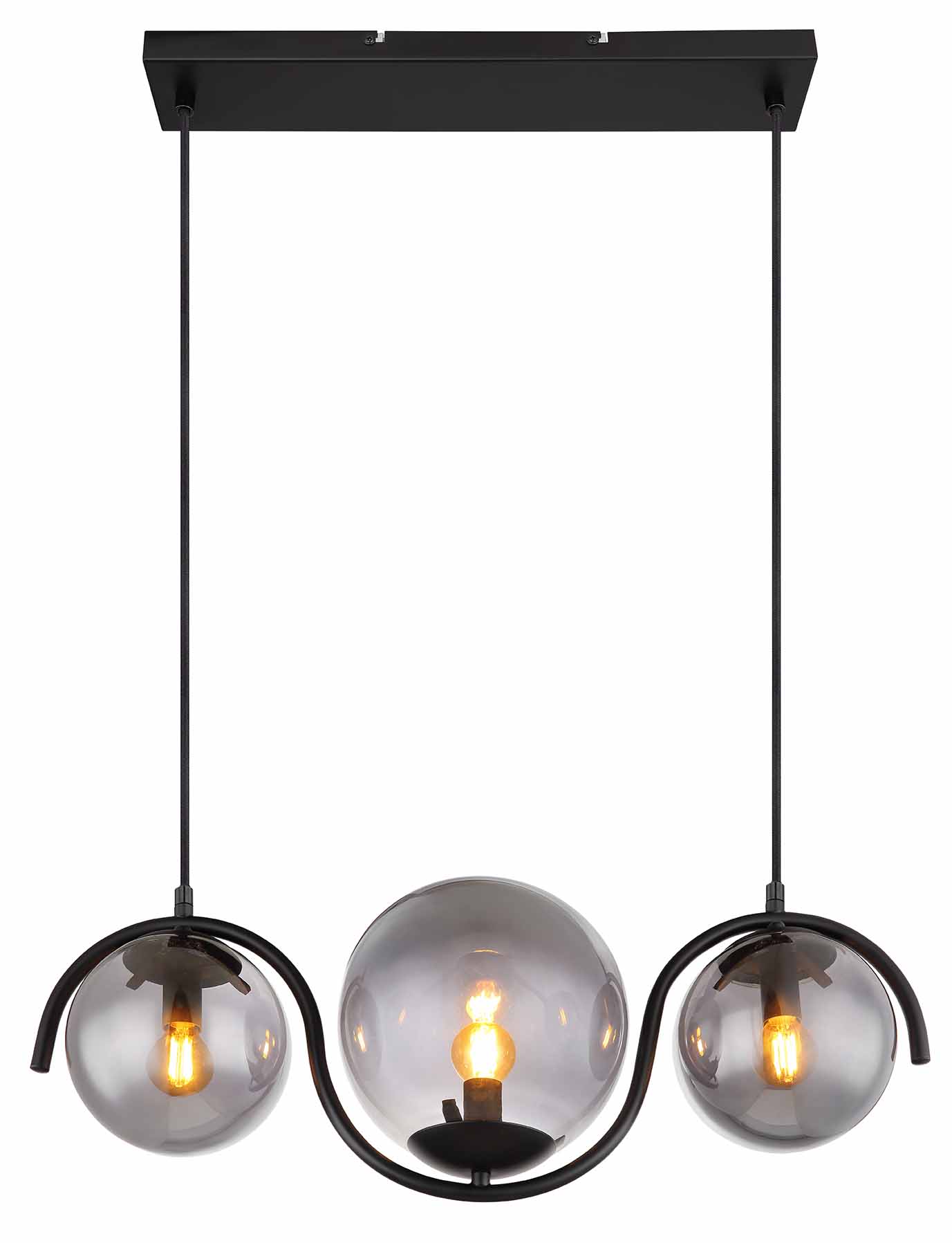 Suspension moderne boule noire Globo Porry – Image 2