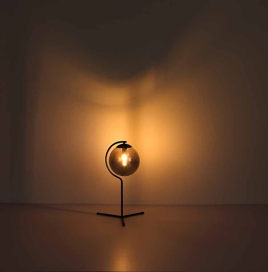 Suspension moderne boule noire Globo Porry – Image 4