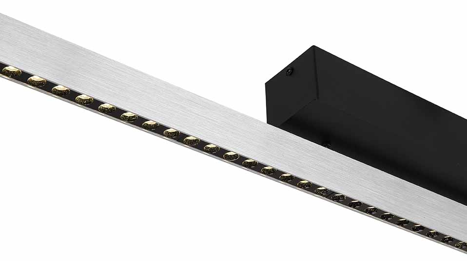 Suspension moderne en barre noire et métal Globo Dentsy – Image 3