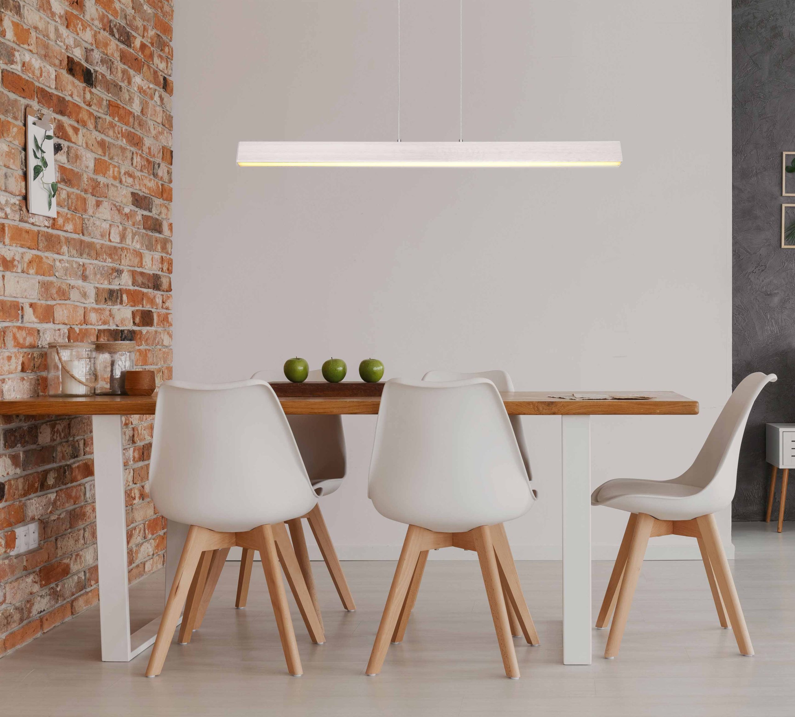 Suspension moderne en métal nickelé Globo Verena – Image 4