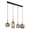 suspension-moderne-en-verre-et-métal-noir-globo-matt-15549-4h