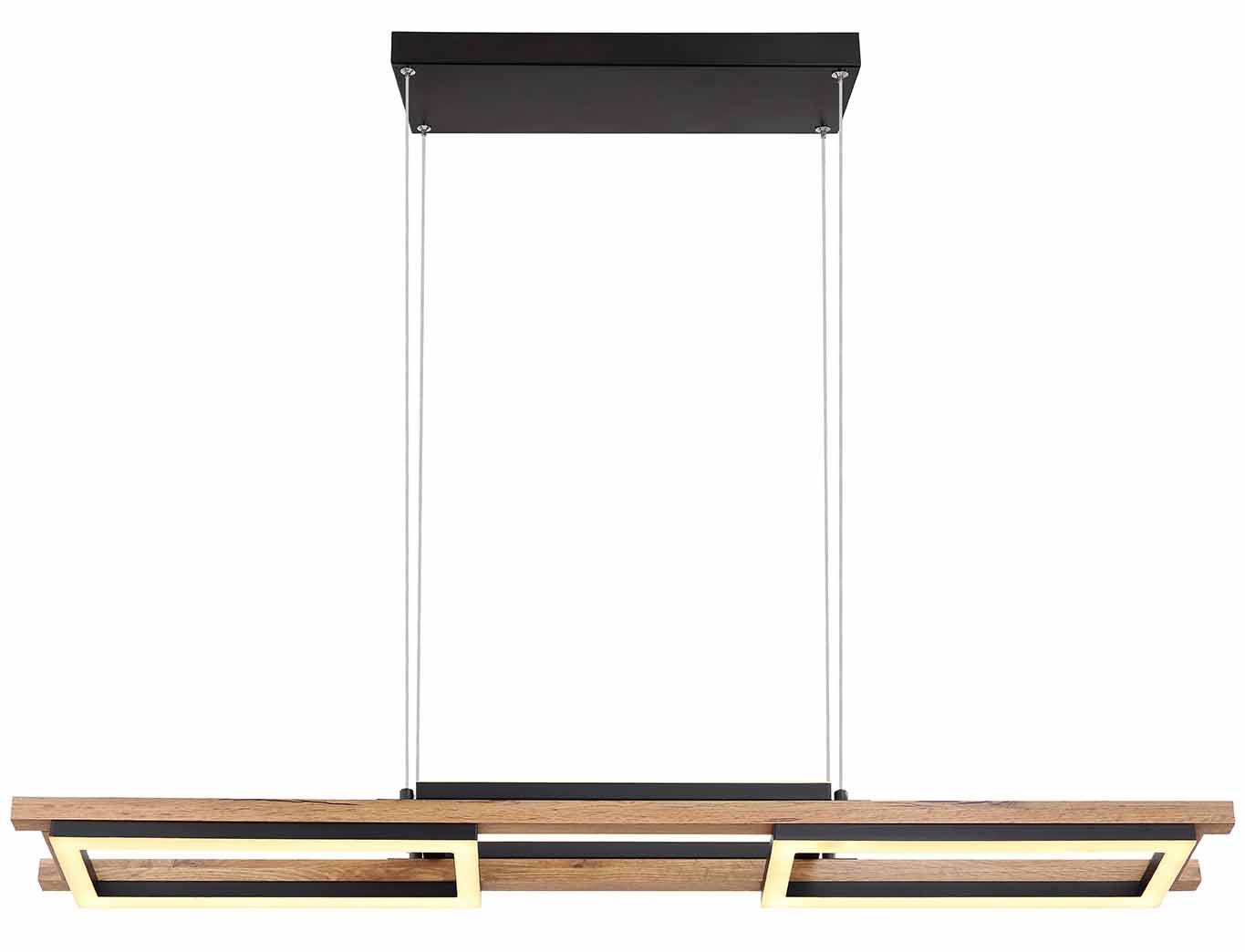 Suspension moderne noire allongée Globo Illa – Image 2