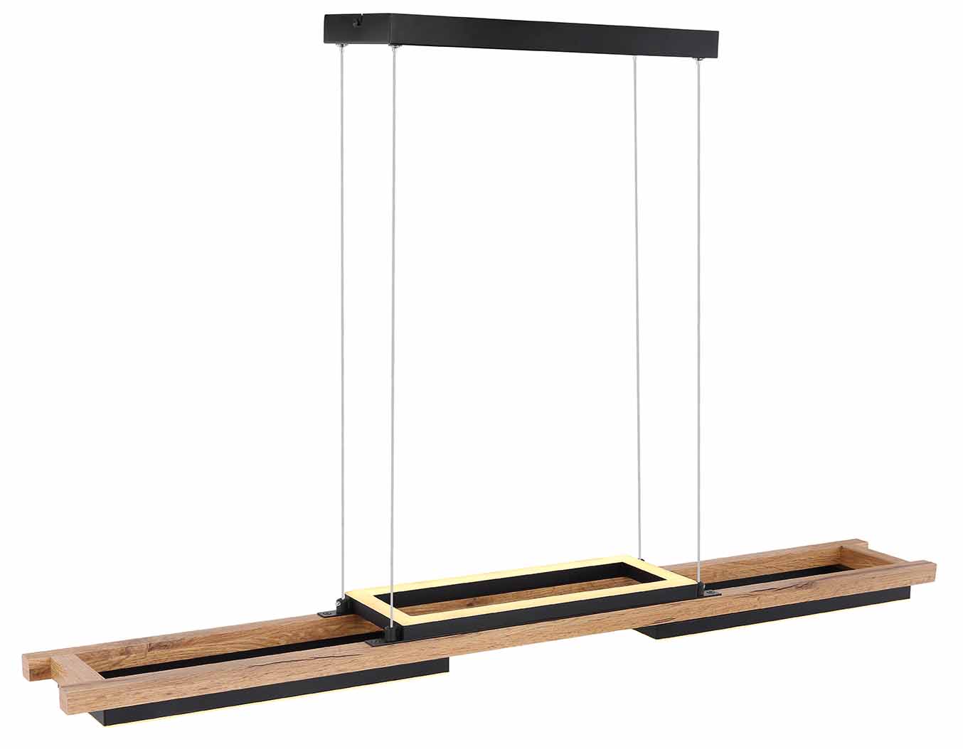 Suspension moderne noire allongée Globo Illa – Image 4