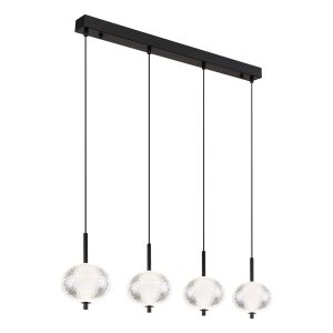 suspension-moderne-noire-en-métal-et-verre-globo-aida-16042-4h