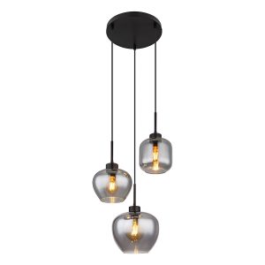 suspension-moderne-noire-en-métal-globo-matt-15549-3sh