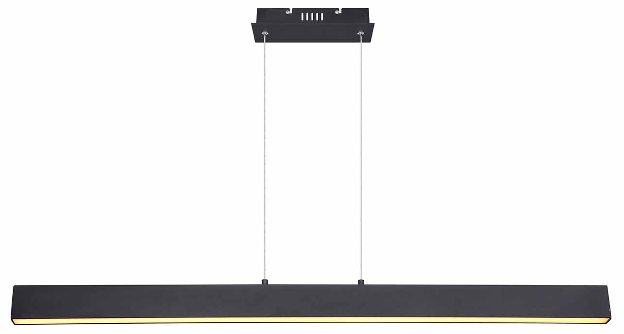 Suspension moderne noire en métal Globo Verena – Image 2