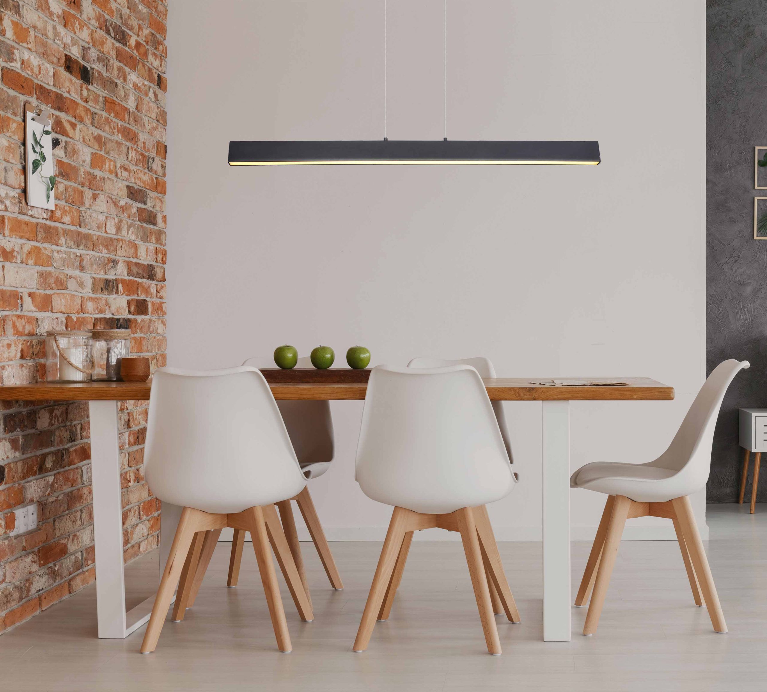 Suspension moderne noire en métal Globo Verena – Image 4