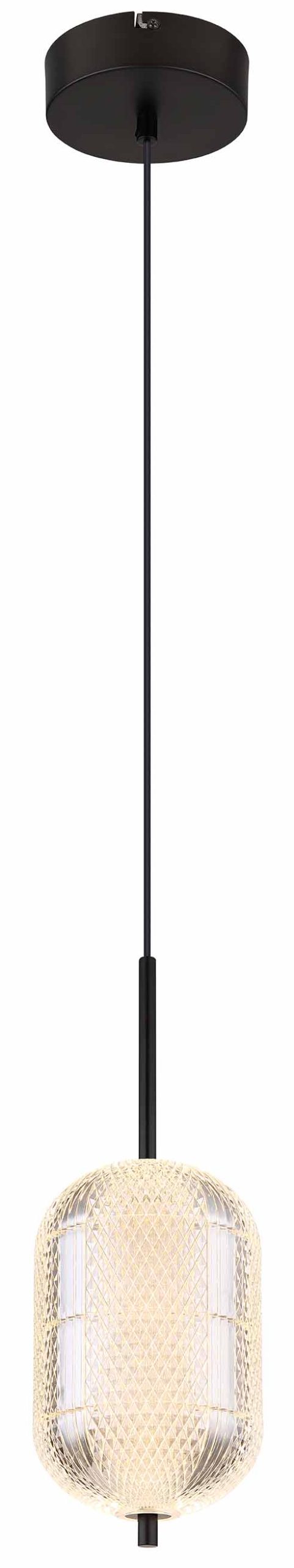 Suspension moderne ovale noire Globo Kurius – Image 4