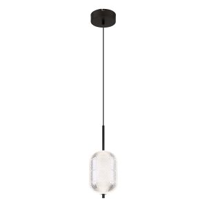suspension-moderne-ovale-noire-globo-kurius-16043h