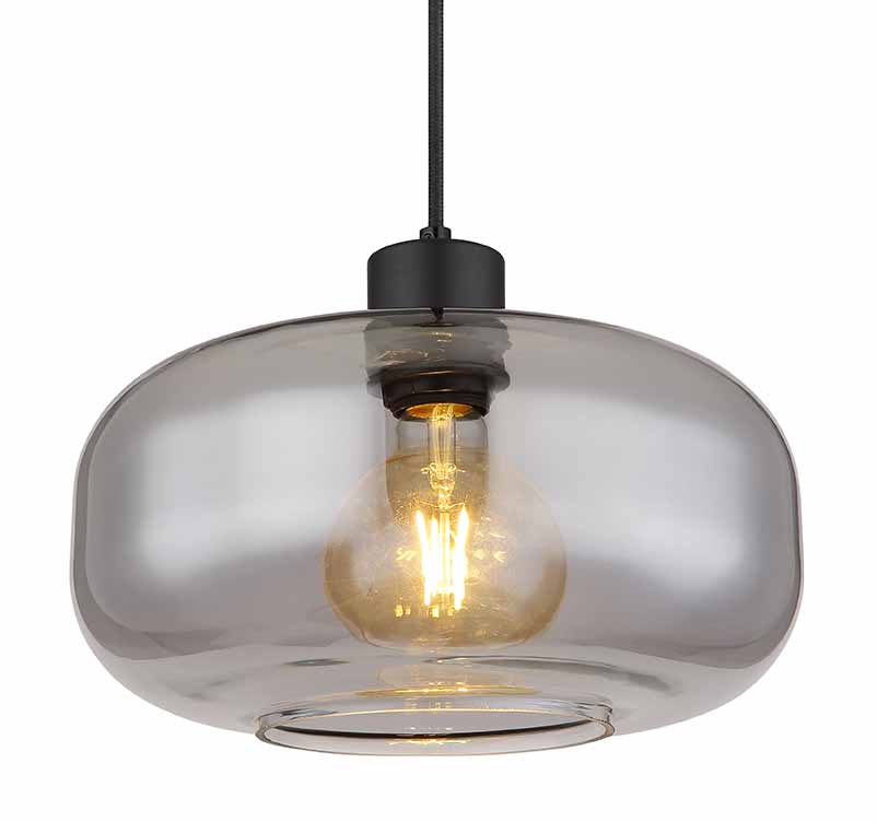 Suspension moderne ronde noire Globo Giuseppe – Image 2