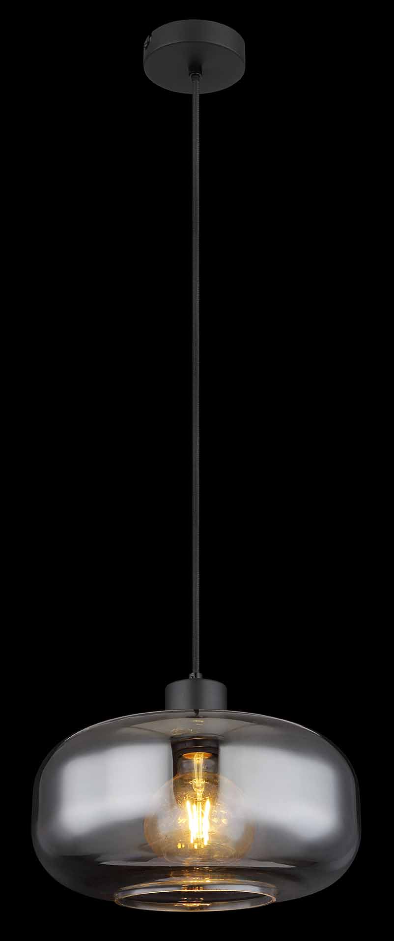 Suspension moderne ronde noire Globo Giuseppe – Image 3