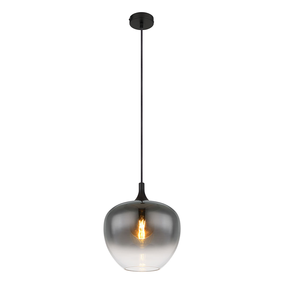 suspension-moderne-verre-fumé-et-métal-noir-globo-maxy-15548h1