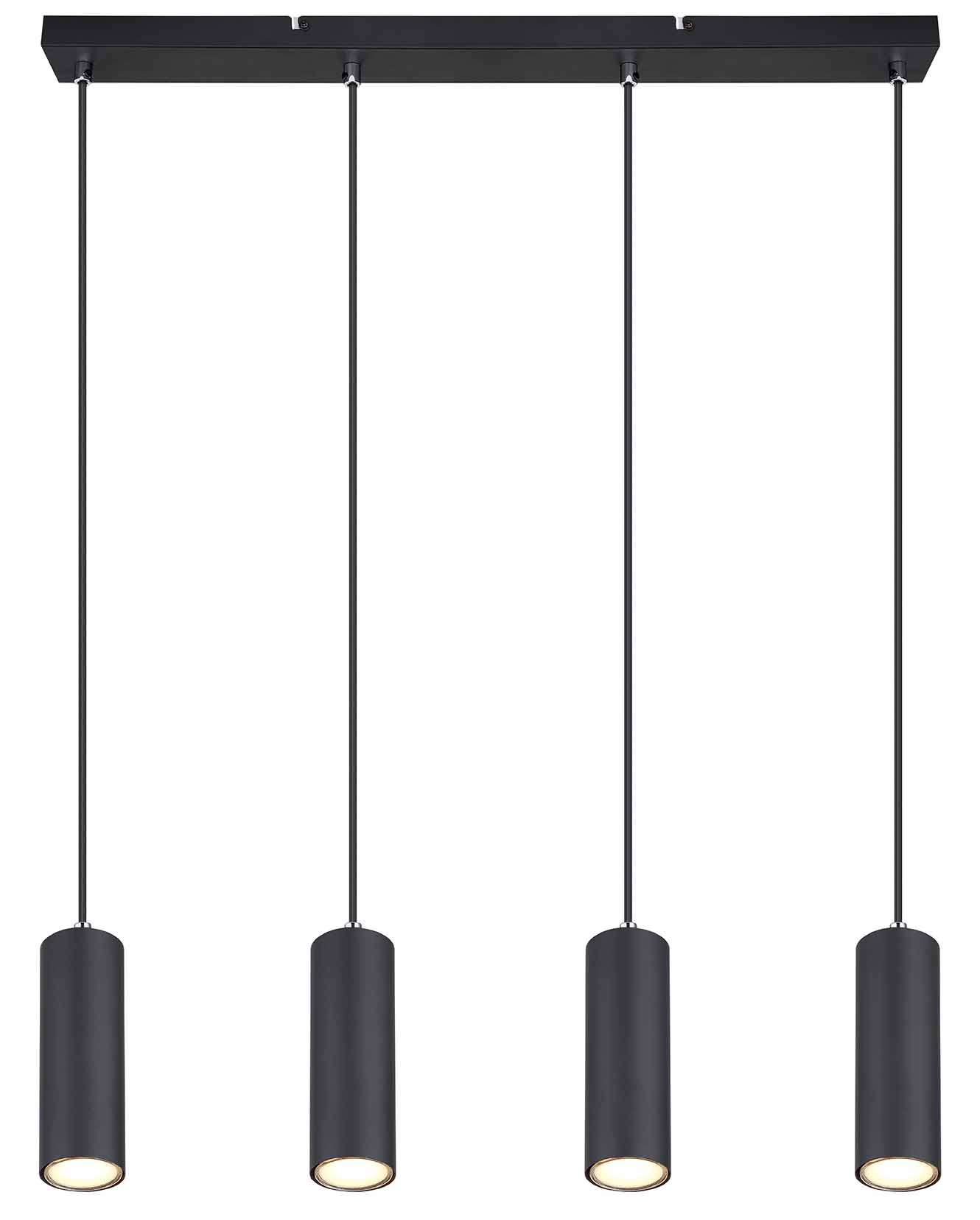 Suspension noire 4 spots Globo Robby – Image 2