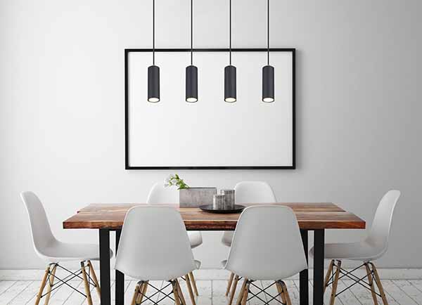 Suspension noire 4 spots Globo Robby – Image 4