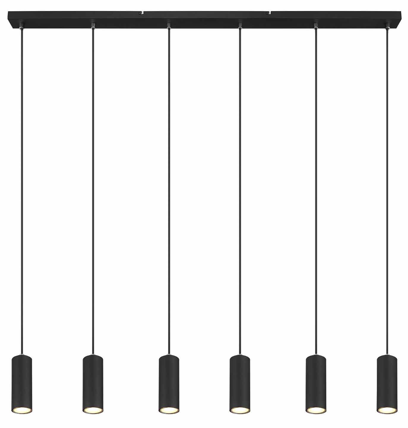 Suspension noire 6 spots Globo Robby – Image 2