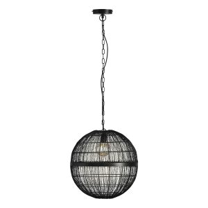 suspension-orientale-sphérique-en-métal-noir-globo-hermi-ii-14994h3