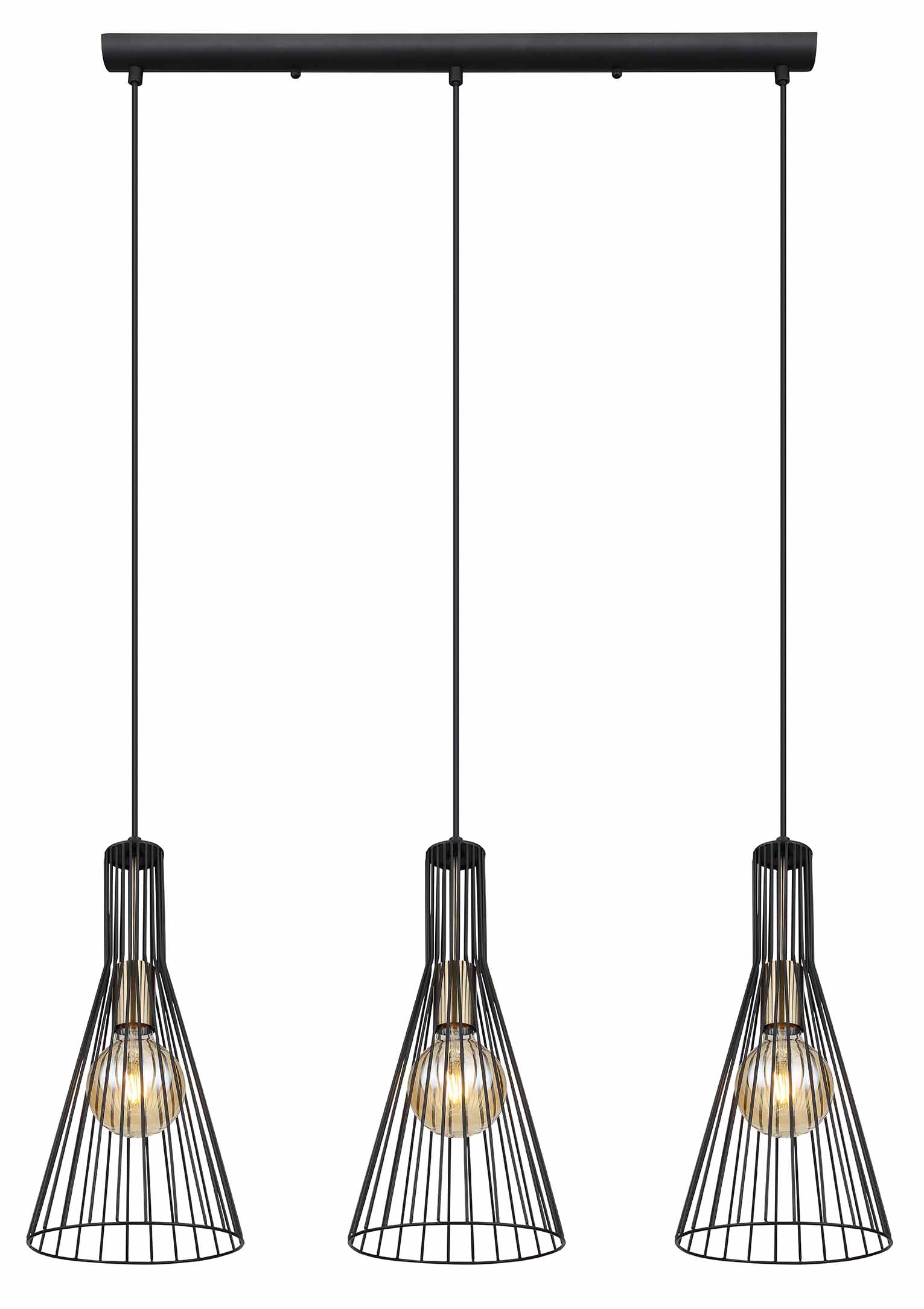 Suspension rétro noire en métal Globo Milli – Image 2