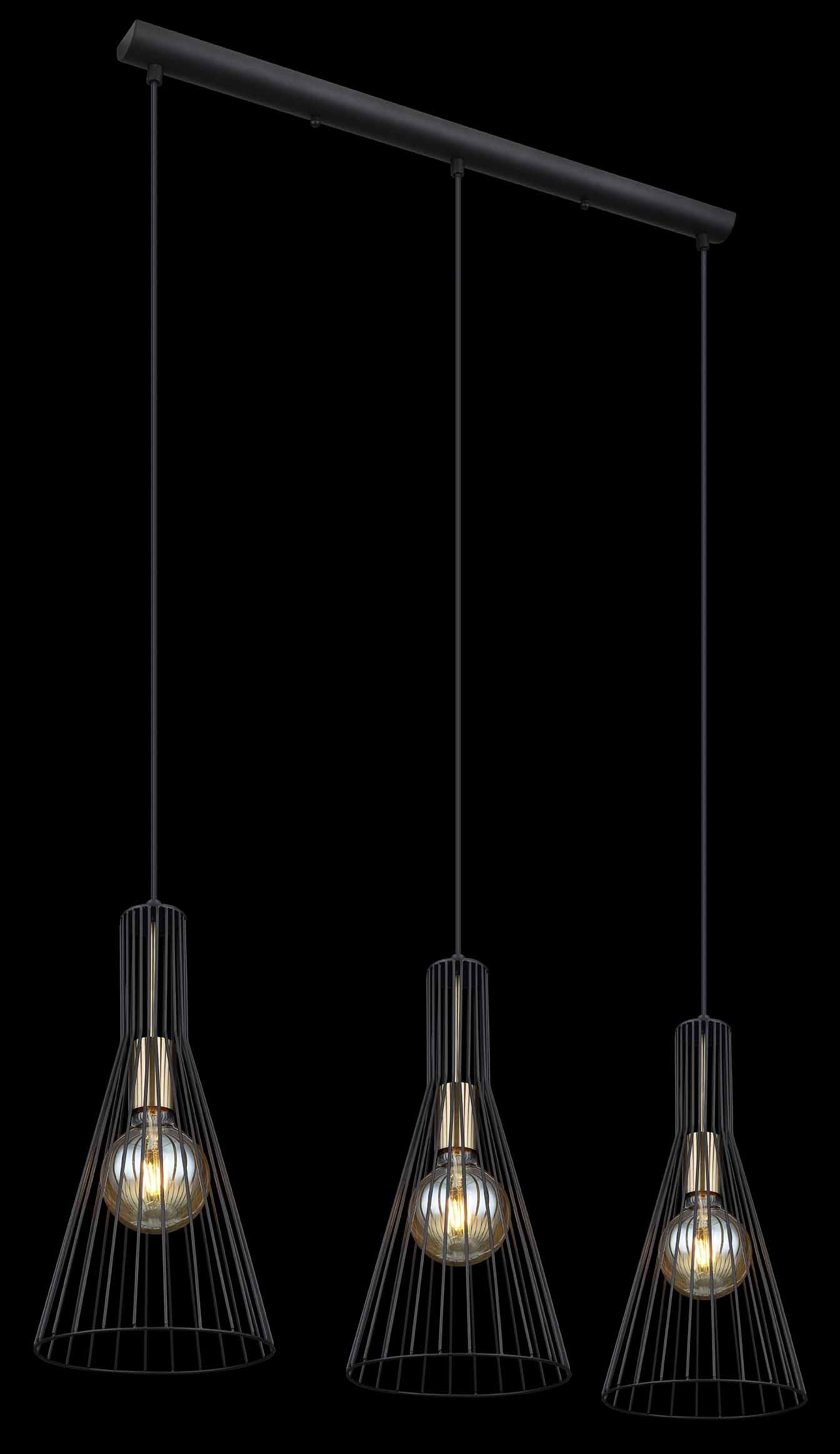 Suspension rétro noire en métal Globo Milli – Image 4