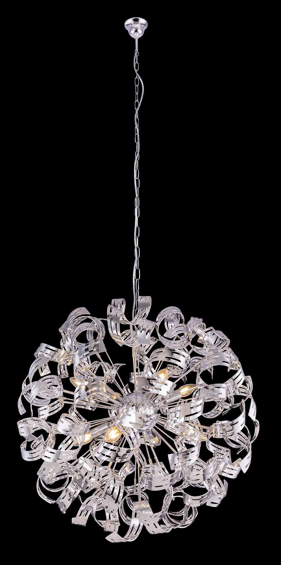 Suspension romantique en chrome avec construction en boule L Globo Falla – Image 3