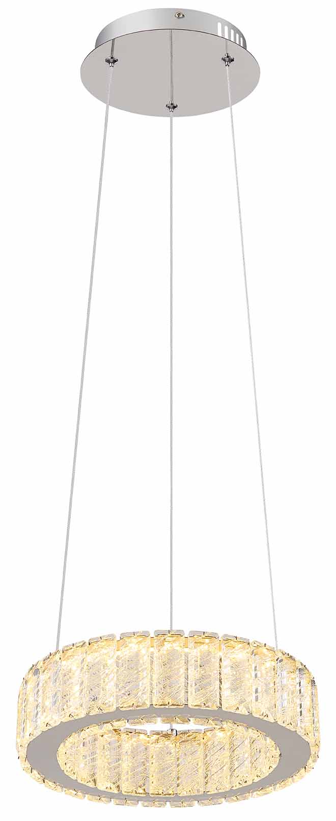 Suspension ronde chrome cristaux Globo Mucky – Image 4