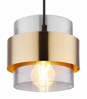 Alternative view of Suspension ronde classique noire Globo Milley