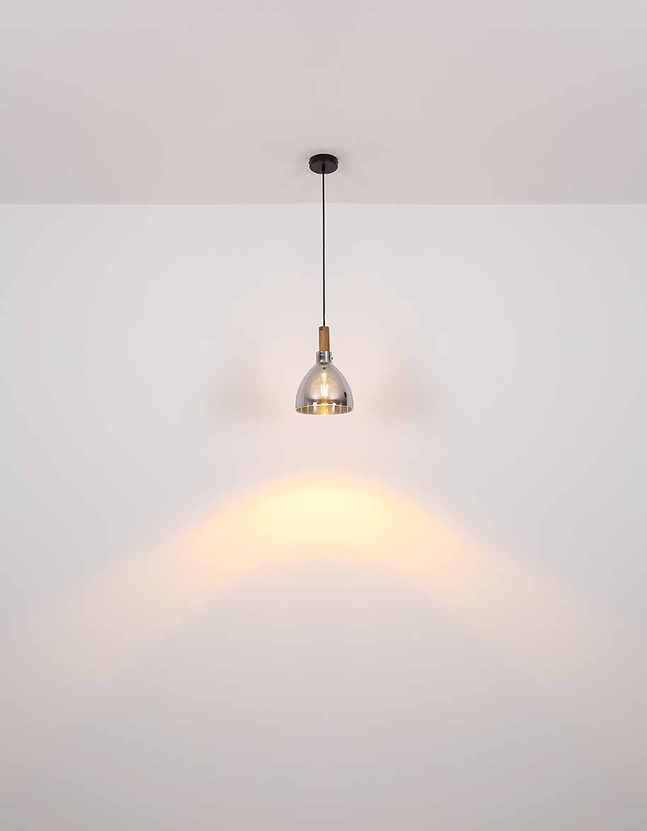 Suspension ronde moderne noire Globo Mattea – Image 4