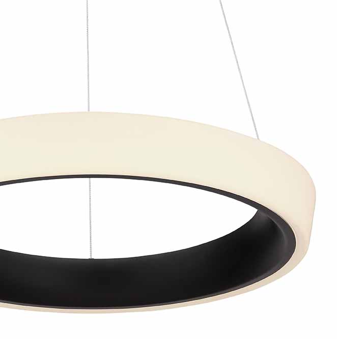 Suspension ronde moderne noire Globo Tabano – Image 2