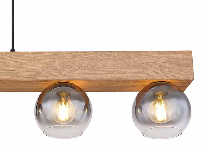 Suspension rurale noire en forme de poutre Globo Moitas – Image 3