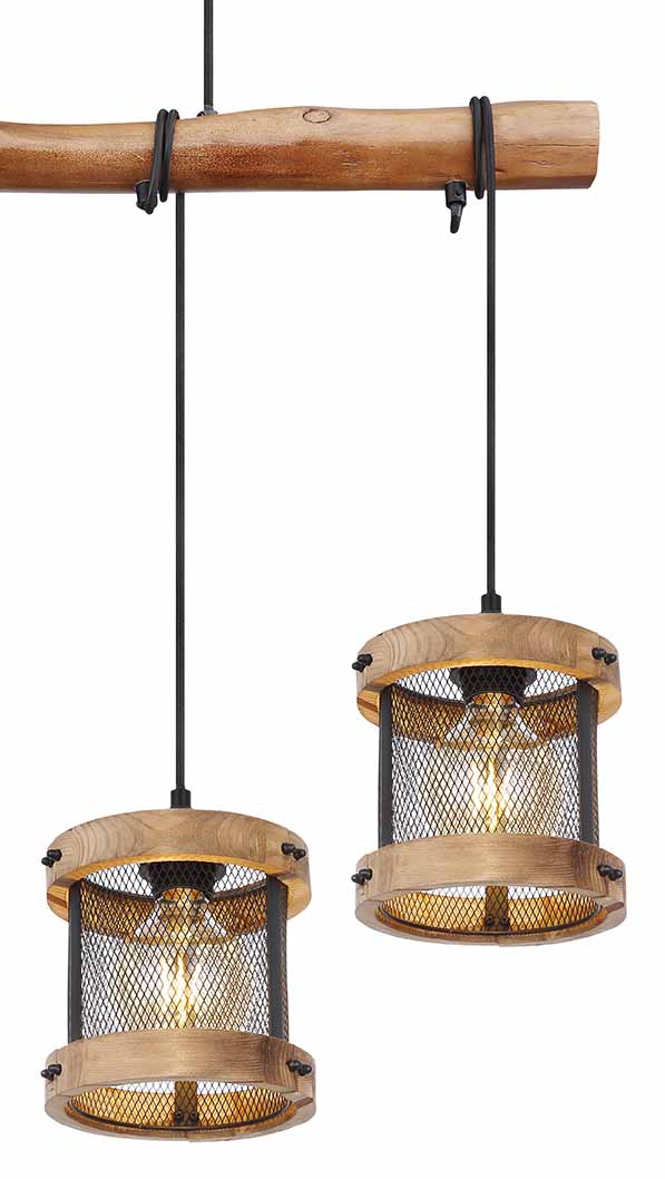 Suspension rurale noire en métal Globo Jeanie – Image 3